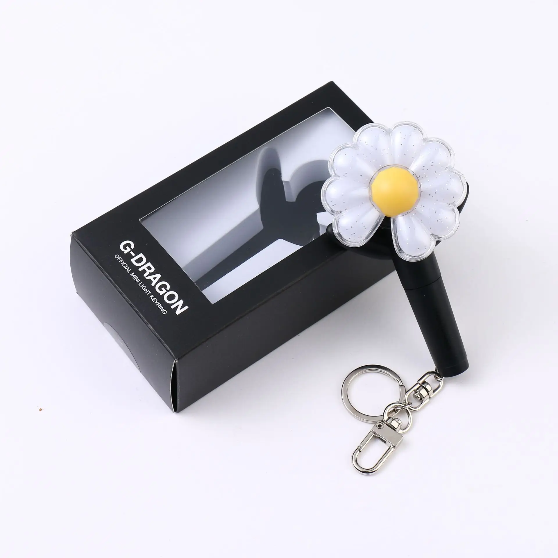 KPOP GD G-DRAGON Mini Light Stick Keychain - Daisy Pattern