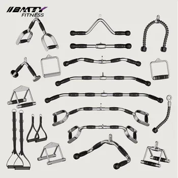 BM Premium Custom Gym Bar Cable Station Equipment Comfortable Handle Multi-Function Machine Accessories