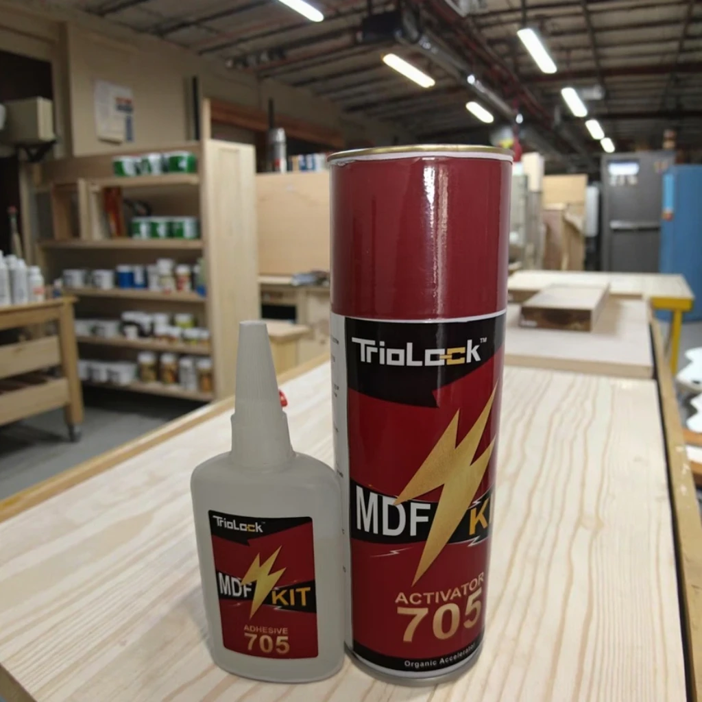 Spray Activator 500ml Glue and 120ml  Mdf-2 Kit Two Components Cyanoacrylate Super Glue and Spray Activator Wood