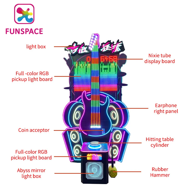 Funspace Big Punch Boxing Hammer Hitting Hammer Coin Operated Redemption Arcade Sports Game Machine