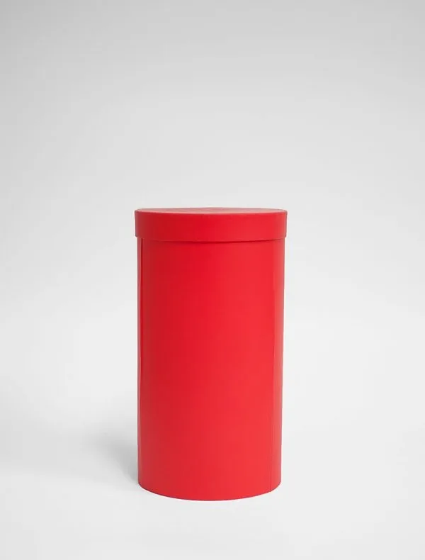 Customize Red Round 3 Tiers Triple Layer Flower Box Round Flower Box with Window