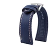 Blue band white stitched