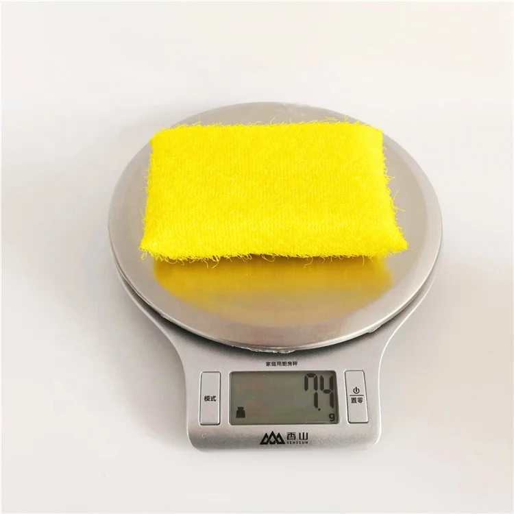 Plastic Mesh Foam Dish Scrub Sponge Printed Cardboard Kitchen Sponge