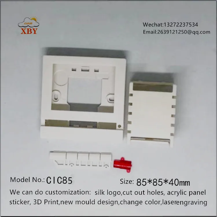 LCD Temperature Controller Hotel Air Conditioning Temperature Awitch Display Panel Plastic Shell Junction Box 86*86*25mm CIC85