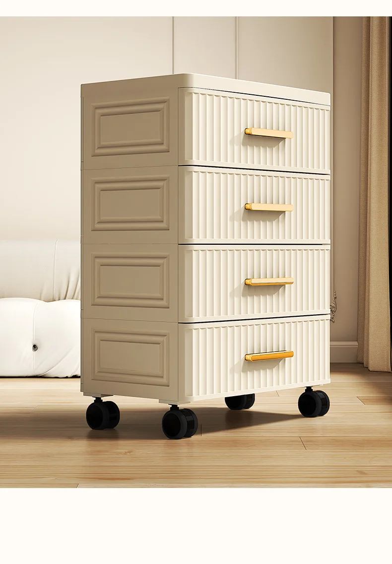 35cm European Storage Drawer Plastic Bedside Cabinet Clothing Storage Box