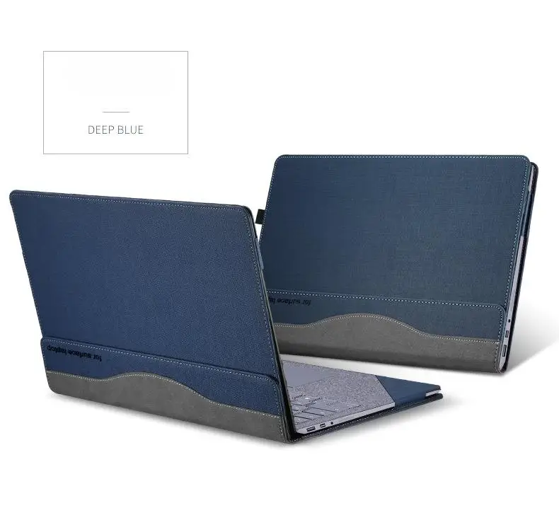 Customized Leather Luxury Shockproof Tablet Case For Microsoft Surface Laptop 5 Business Black Myc0292 Laudtec