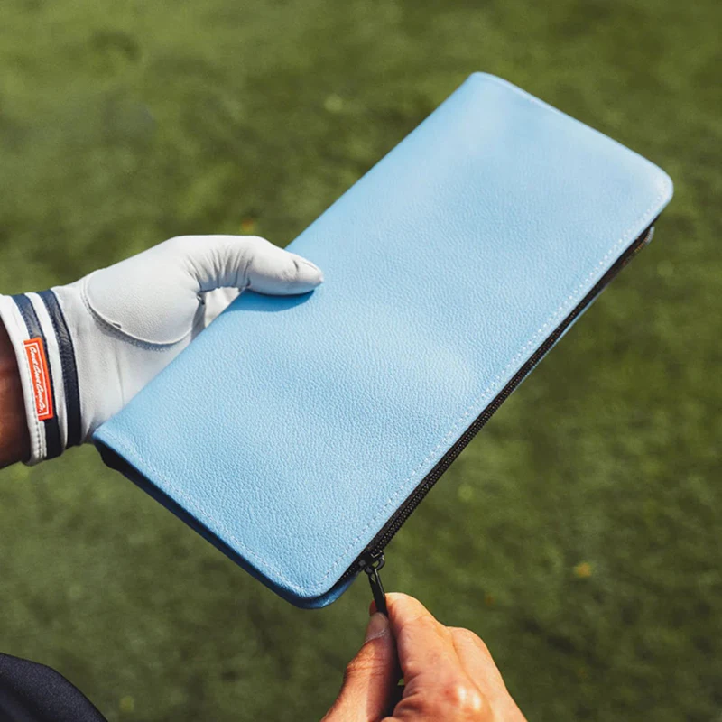 Premium Leather Golf Wallet Golf Accessories Tee Holder Case Gift For