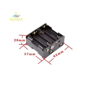 Plastic 12V 8 x aa battery holder battery box( back-to-back) with 9V snap connector