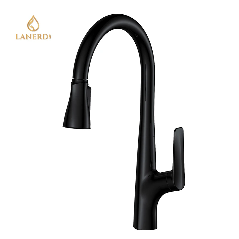 Au Australian Black Goose Neck Watermark Brass Kitchen Faucet Tap Taps Mixer Tapware With