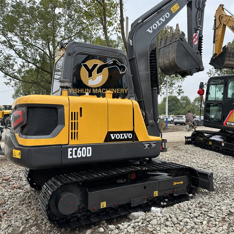 Stock Machine Used Volvo EC60 Mini Excavator Used Excavator for Sale