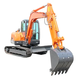 Free Shipping China 6 Ton 8 Ton Small Digger Excavator Prices With Attachment CE EPA Engine Big Excavator for Sale