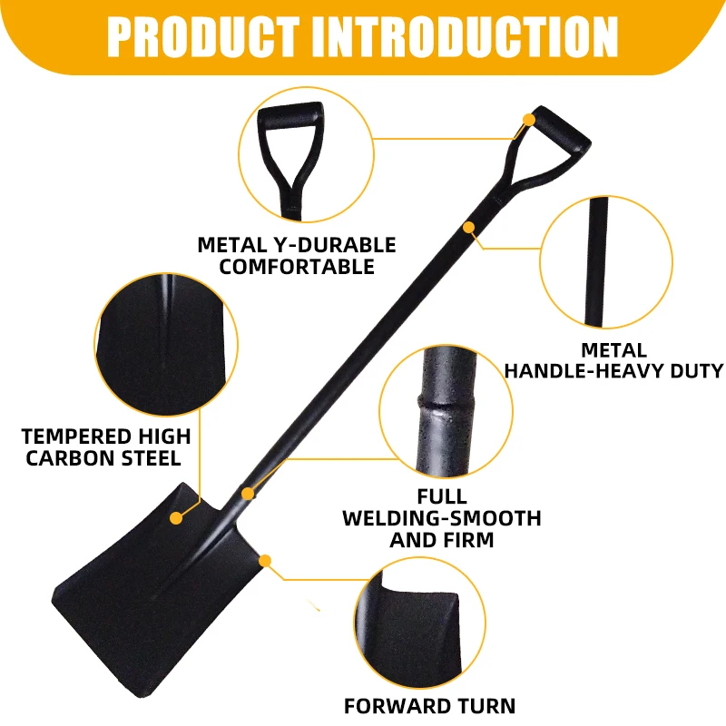Agricultural Tools Carbon Steel Shovel&spade Welding Spade With Welded ...
