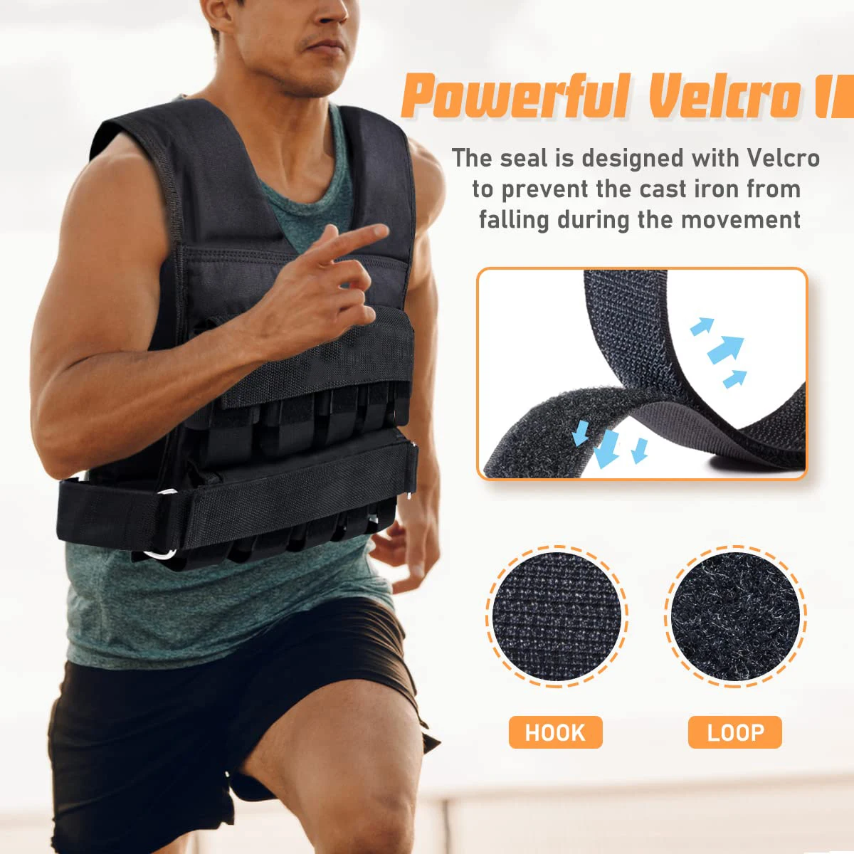 Оптовая продажа с завода высококачественный жилет для фитнеса 20 кг Регулируемый бега и