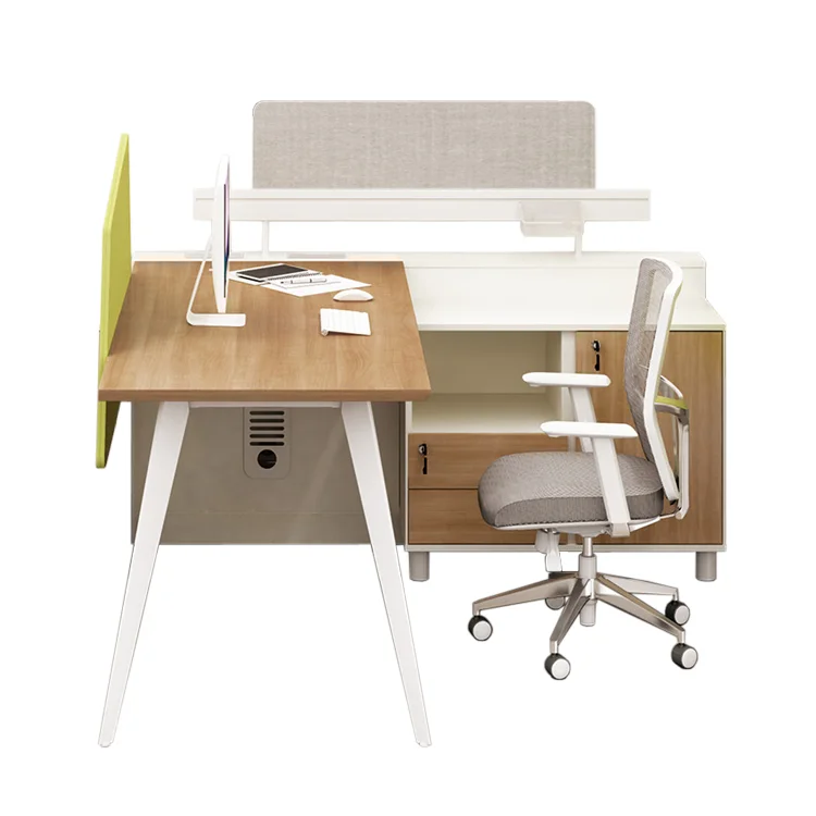 Profil aluminium untuk meja staf workstation workstation terbuka tunggal