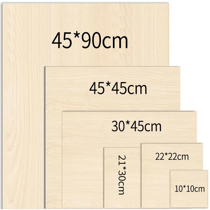 For Laser Cutting Cricut DIY Model Craft Toys China Manufacture Commercial Basswood 1mm 2mm 3mm 4mm 5mm 6mm 7mm Plywood Sheets