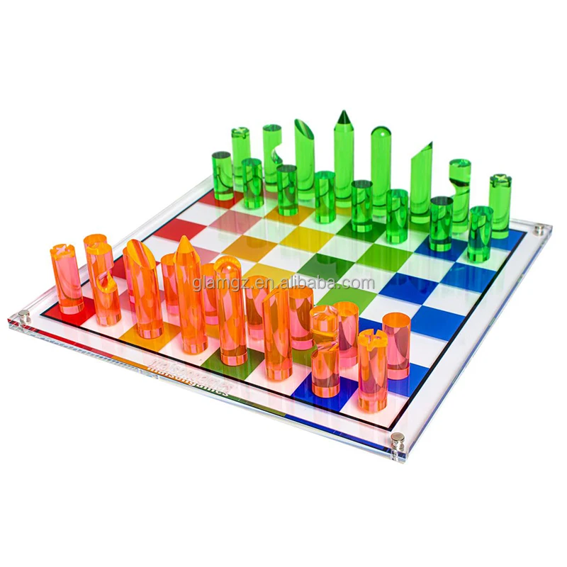 Lucite Chess Set