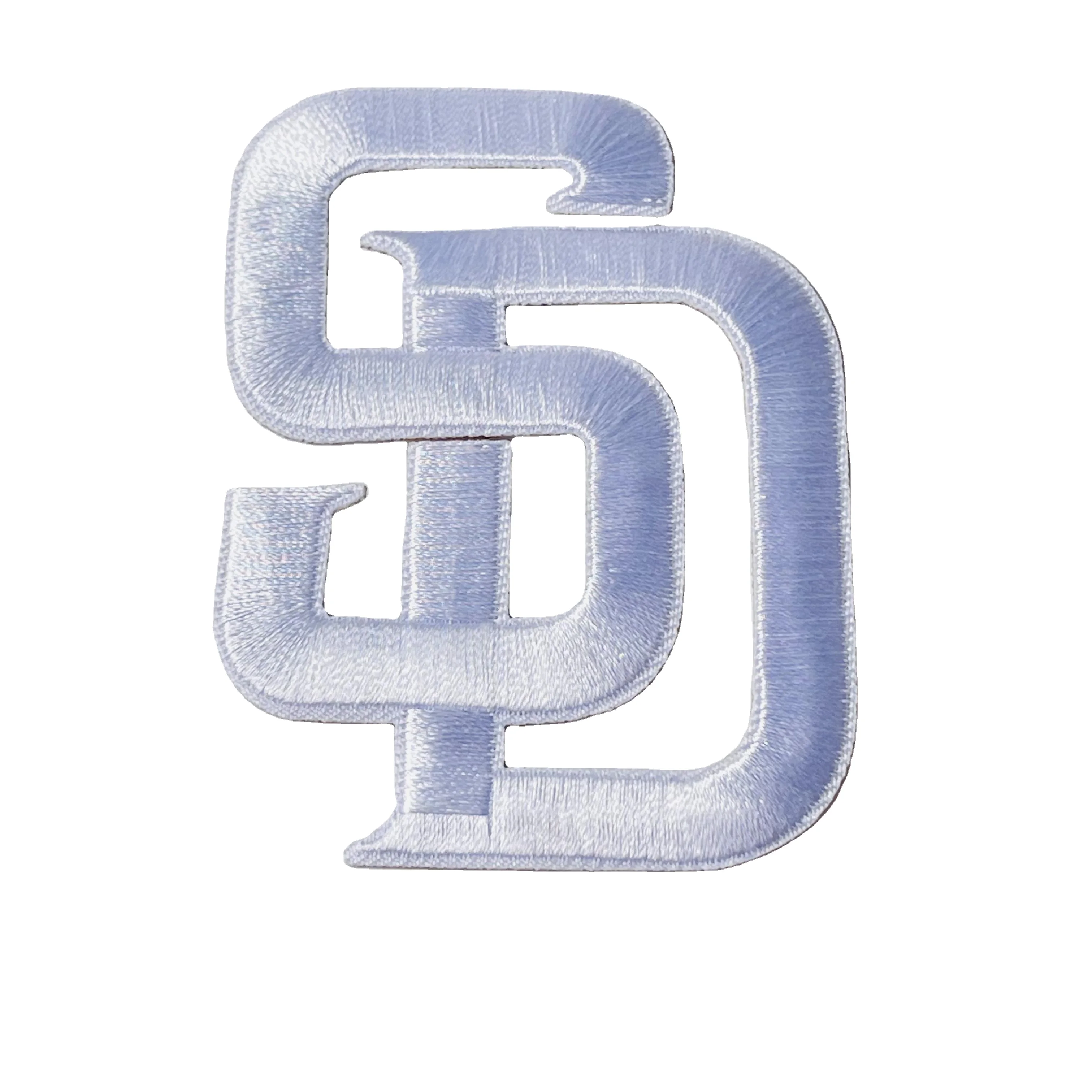 San Diego Padres SD Letters White Jersey Patch Iron or Sew On 