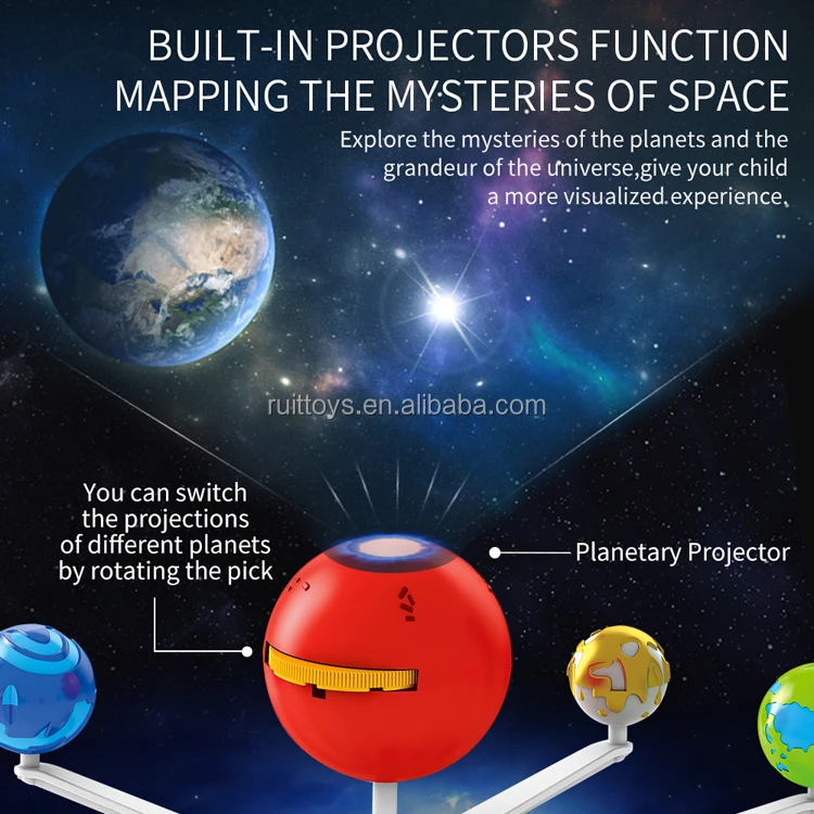 Planets Solar System Toys Projection STEM Science Educational Kids