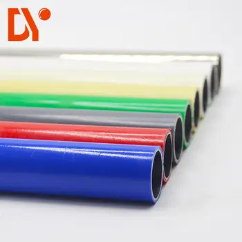 DY187 Diameter 28mm colourful PE Coated kaizen steel lean pipe /Tube for Flexible assembly worktable