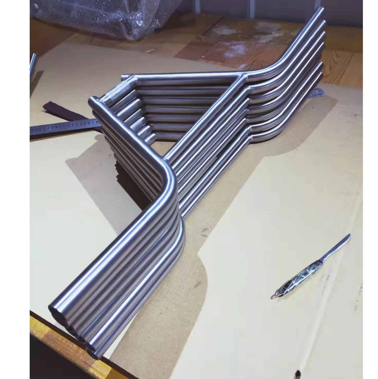 Factory Price of Customization Titanium Bmx Handlebar for Bmx Titanium 4 Pieces bar Silver