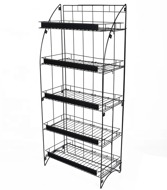Potato Chips Pretzels Nuts Bread Bakery Floor Multi-Purpose Retailers Consumer Goods Display Rack Metal Shop Shelves