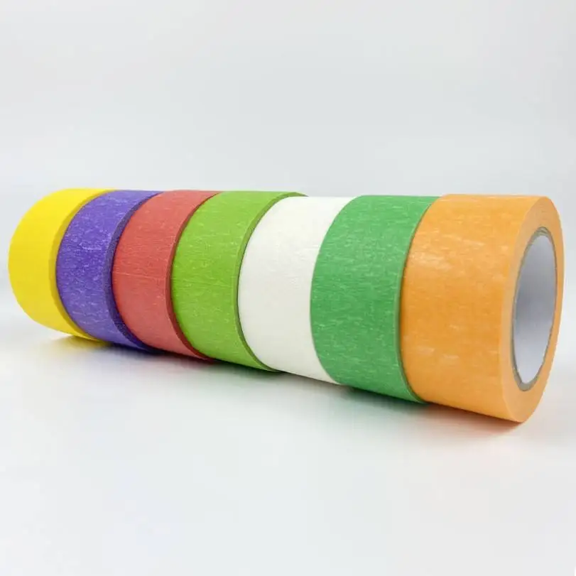 Customized Colored Masking Tape of Colorful Craft Tape With Vibrant Rainbow Color Great for Art Labeling Classroom Decorations