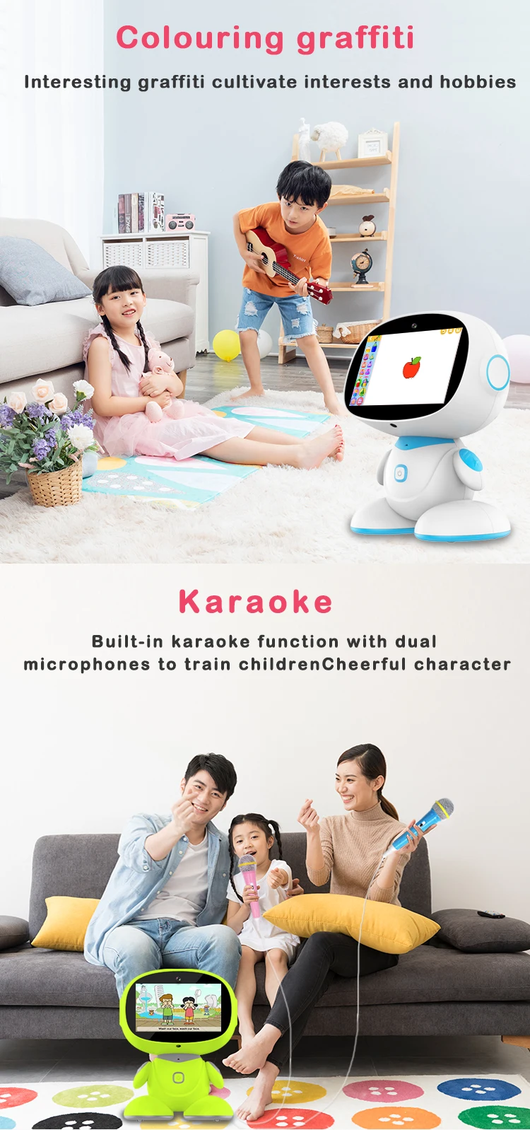 Intelligent Playing Kids Smart Educational Robot Educational Toy Robot