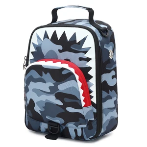 Custom Portable Cute Cartoon Boy Insulated Thermal School Lunch Bag for Kids