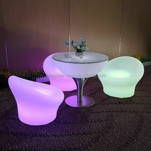 Nightclub Party Illuminated Plastic Bar Table LED Furniture
