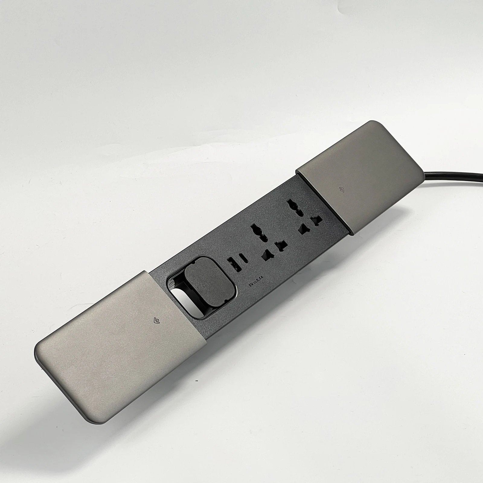 Universal Power Plug Desk Sliding Socket with 4 AC Outlets and PD20W ...