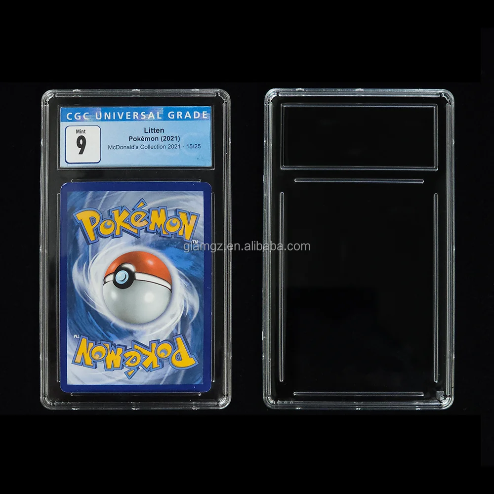 Plastic Display Card Case Sports Baseball Football Basketball Trading Collecting Graded Card Slabs for Poke Mon Card Holder