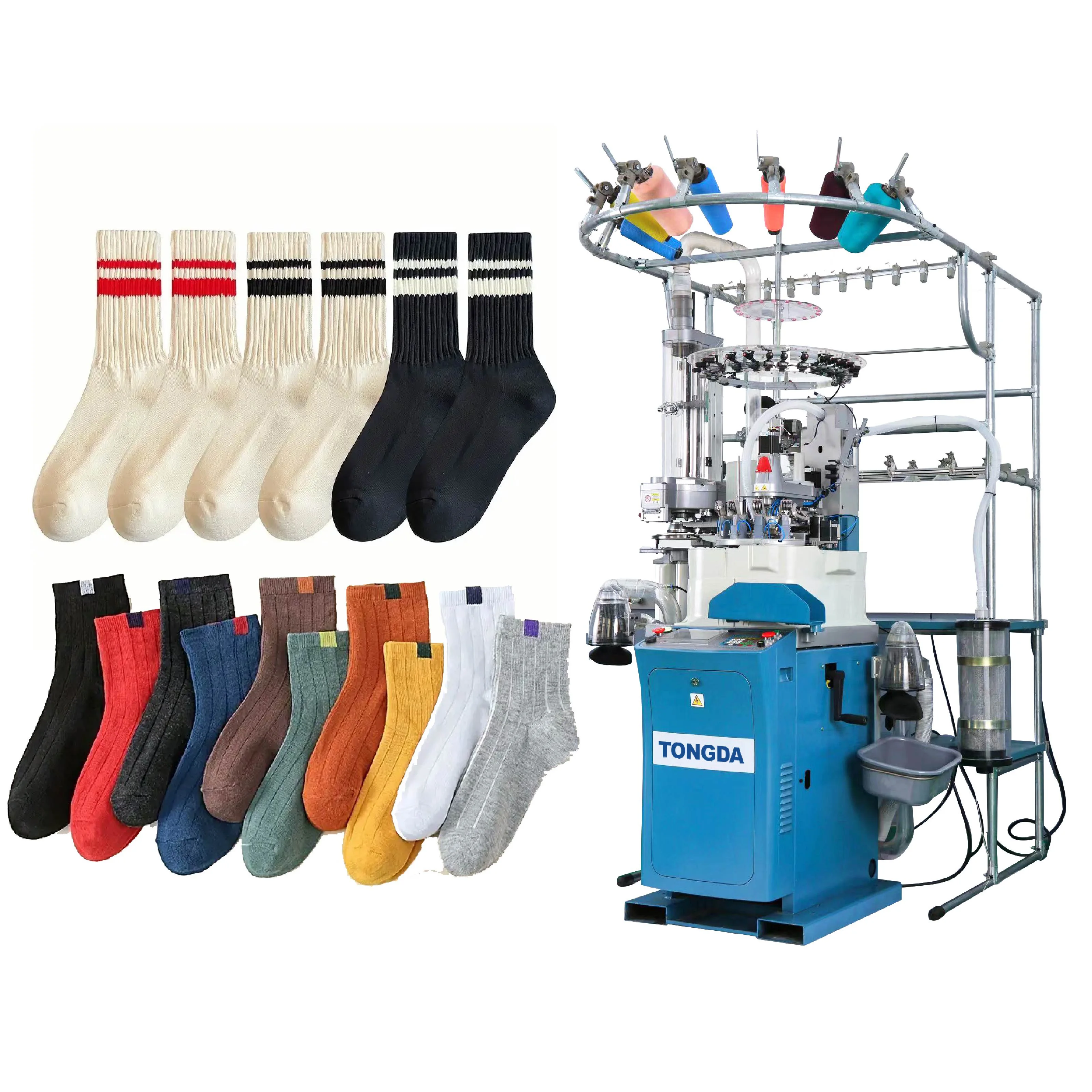TONGDA TD-6FP Новый автоматический хлопковый носок вязальная машина с сердечником