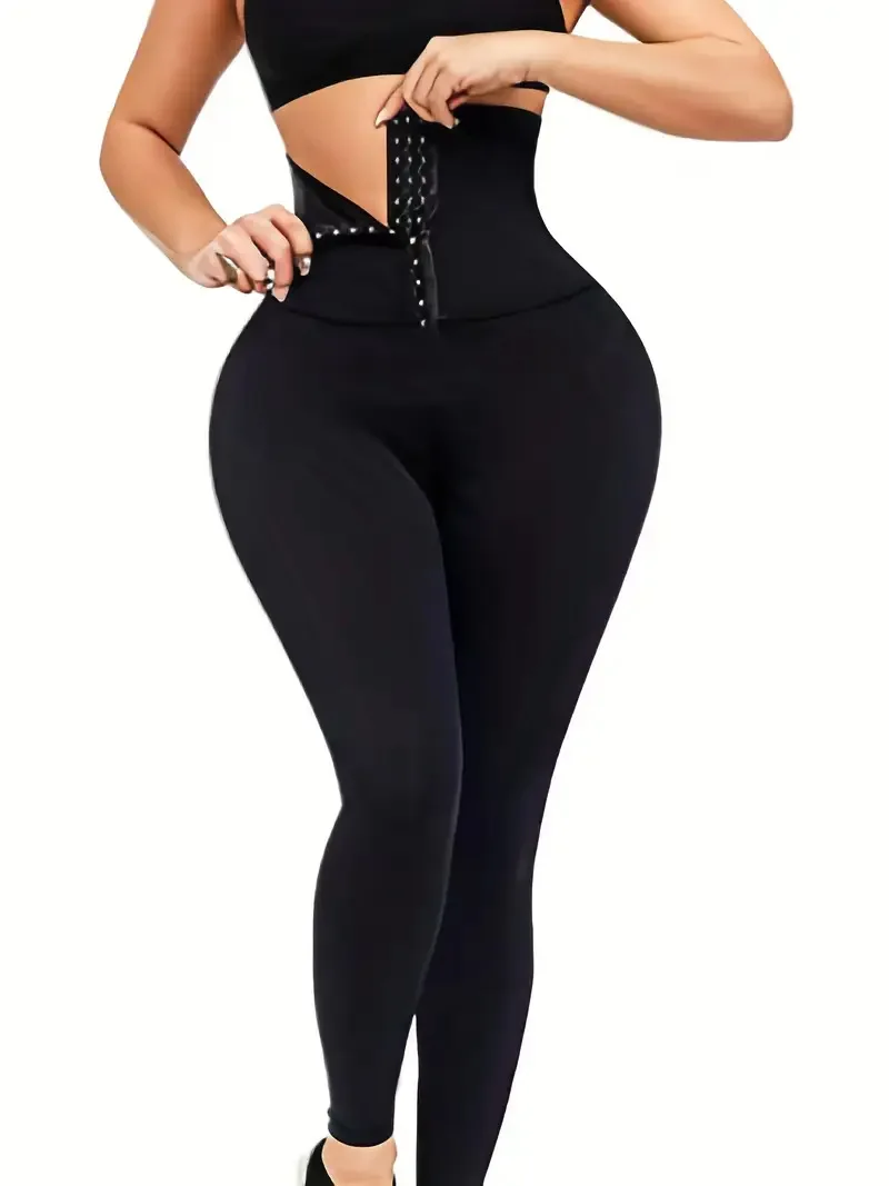 Plus-Size Fitness Shapewear Yoga Pants Waist-Cinching Tummy Control Butt-Lifting High Wa preview