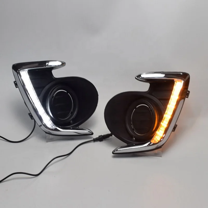 thumbnail image 2 of Daytime Running Lights Fog Lamp Covers Kit For Mitsubishi Attrage Mirage G4 2012-2020 2 of 6