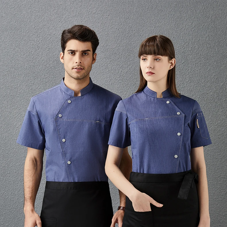 Wholesale Restaurant Kitchen Cooking Chef Working Wear Uniforms for Women Men Long Sleeves Hotel Uniform With Customized Logo