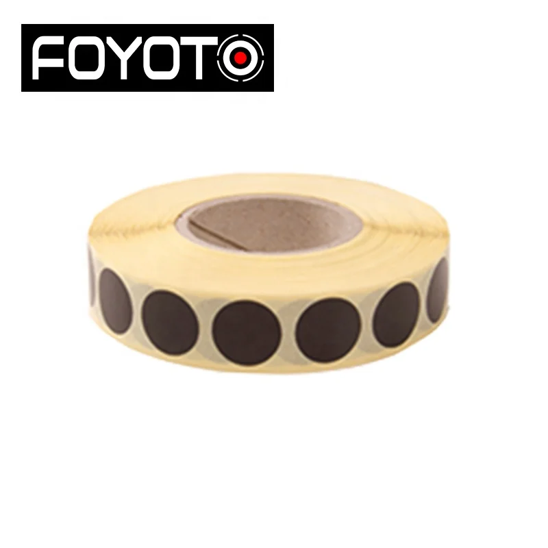 19 мм 2000 шт./рулон белые/черные/коричневые крафт круглые этикетки бумажные наклейки для стрельбы