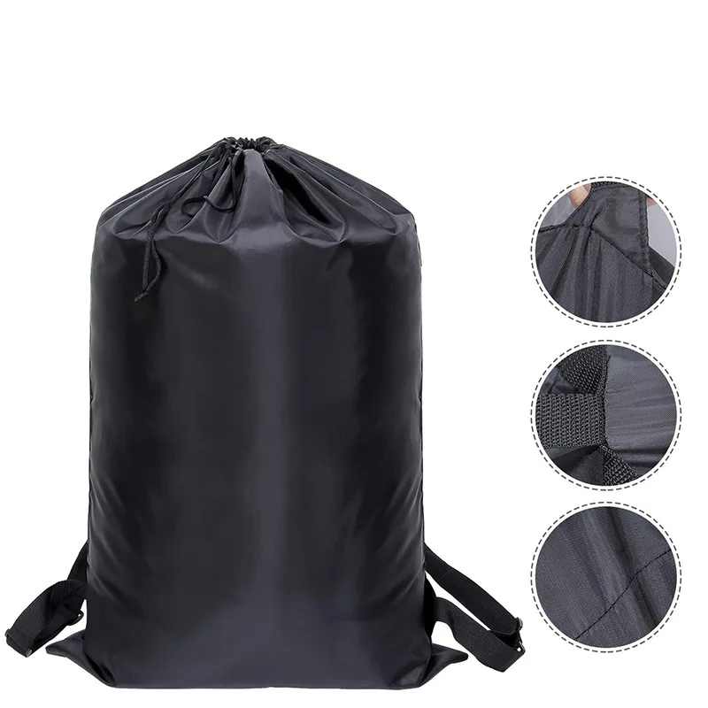 drawstring black bin bolsas