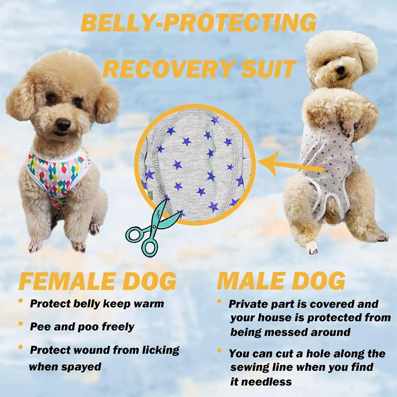 Wound Protective Clothes Dog's Recovery Suit Post Surgery Pet Clothes