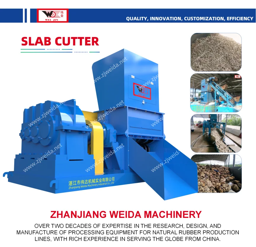 Slab Cutter / Breaker Machine for Crumb Rubber Process