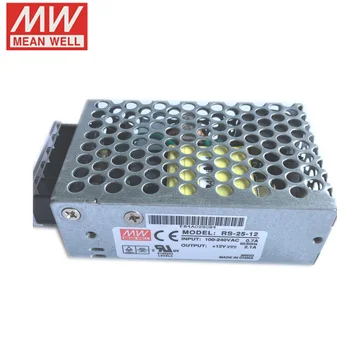 Meanwell RS-25-5 5A RS-25-12 2.1A RS-25-24 1.1A Single Output Switching Power Supply 12V 24V 5V 48V Voltage Options