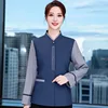 Great wall navy blue single-breasted jacket
