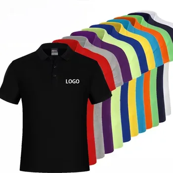 High quality pure cotton  polo shirts men's casual staff custom polo shirt for men