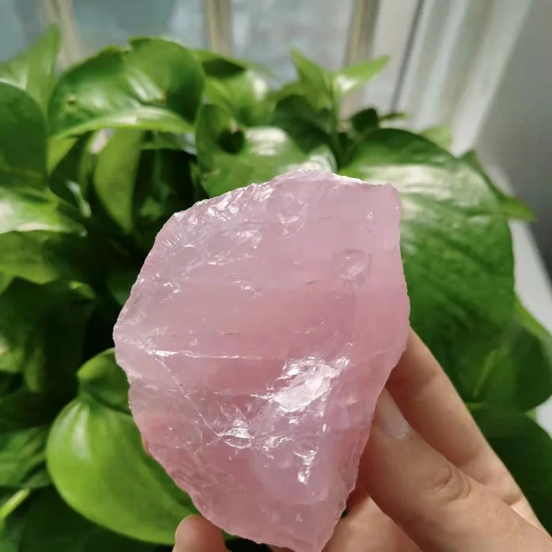 Pezzo Grande Di Quarzo Rosa Naturale - Pietra Curativa Per Decorazione, Acqua O Computer - Foto 10