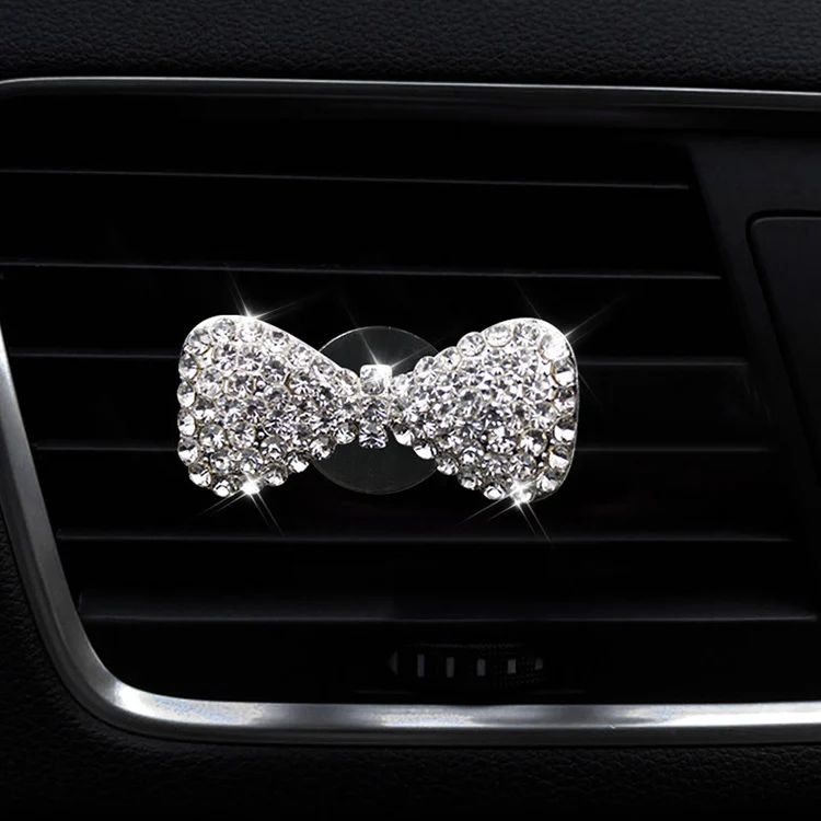 Air Freshener Diamond Car-styling Bling Car Air Outlet Fragrant Perfume ...