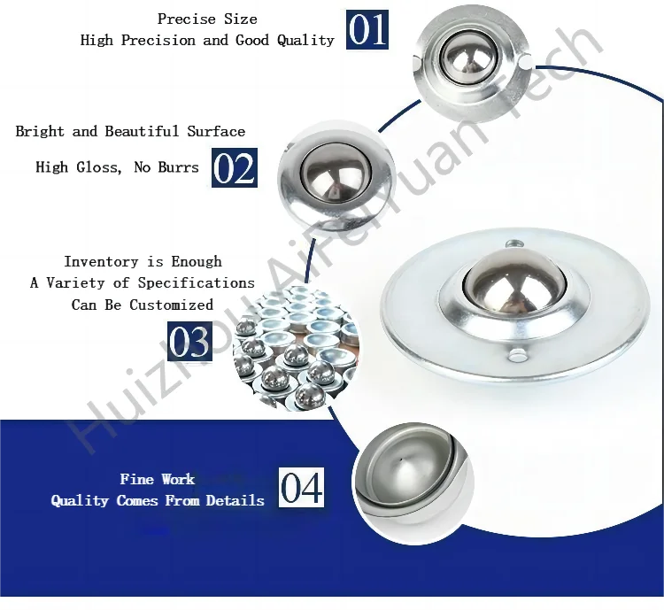 Roller Ball Transfer Unit Bearing Table Stainless Steel Chrome Steel ...