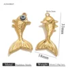 Pez dorado dorado = 2PCS-Oro