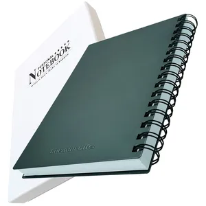 A5 Size Black Metal Aluminum Hard Cover Journal Notebook New Material 100 Sheets 120gsm Paper Gift Diary With Line and Dot