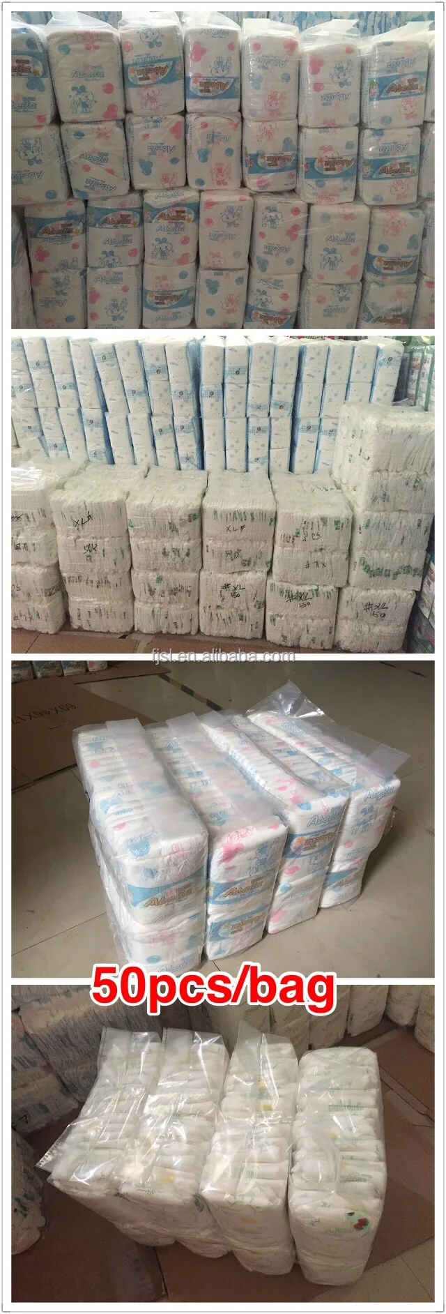 100 Factory Cheap Wholesales Low Price Disposable Baby Diaper Grade B
