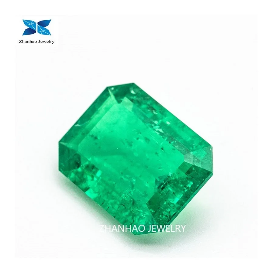 Colombian Emerald Stone Prices Synthetic Emerald Ring Gemstone VVS Clarity VVG Color