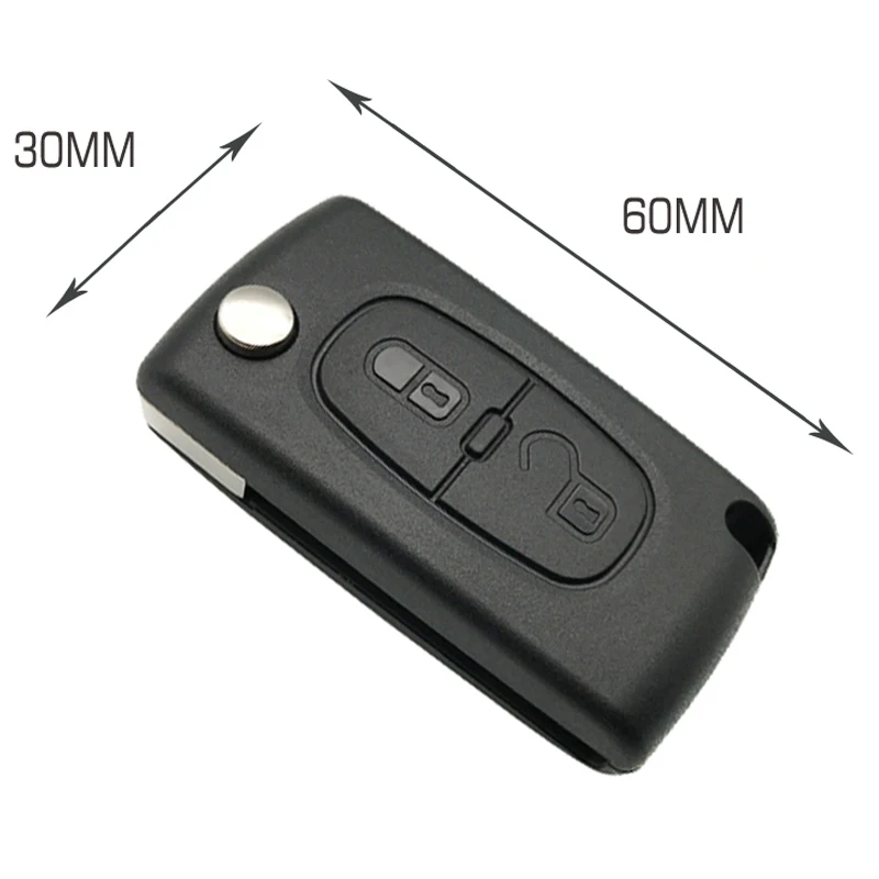 2 Buttons Folding Remote Control Car Key Shell Vehicle Keys Case With HU83 and CE0536 for Citroen Peugeot 407 SW 107 207 307 308